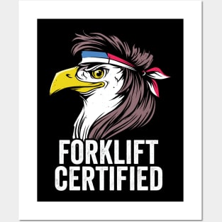 Forklift Certified Funny Forklift Driver Posters and Art